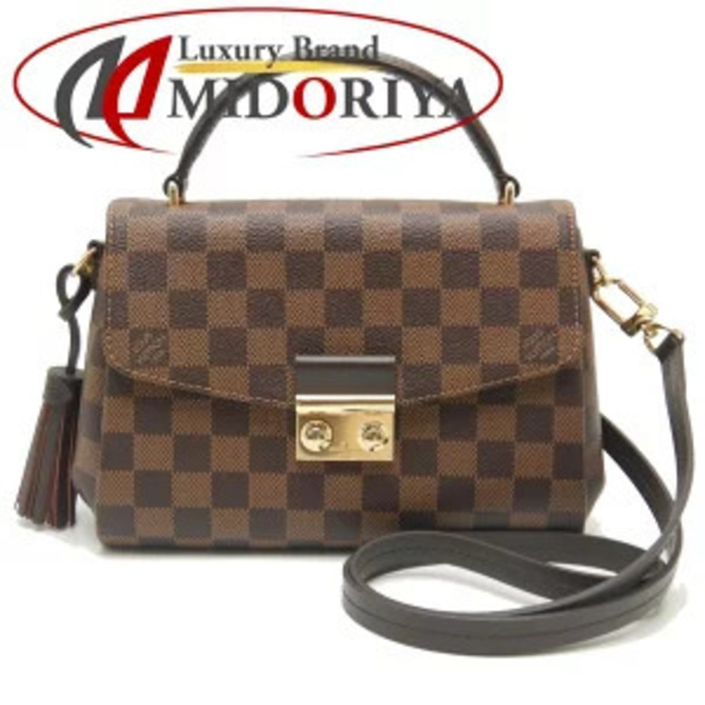 Louis Vuitton Damier Croisette Handbag Ebene